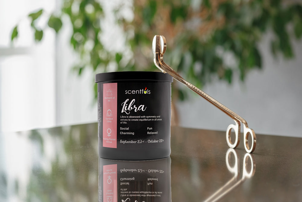 Libra Zodiac Constellation Candle