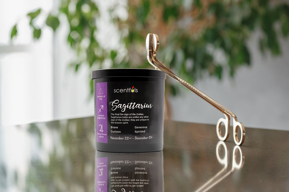 Sagittarius Zodiac Constellation Candle