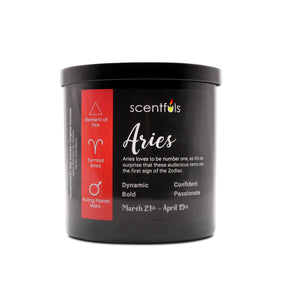 Aries Zodiac Constellation Candle