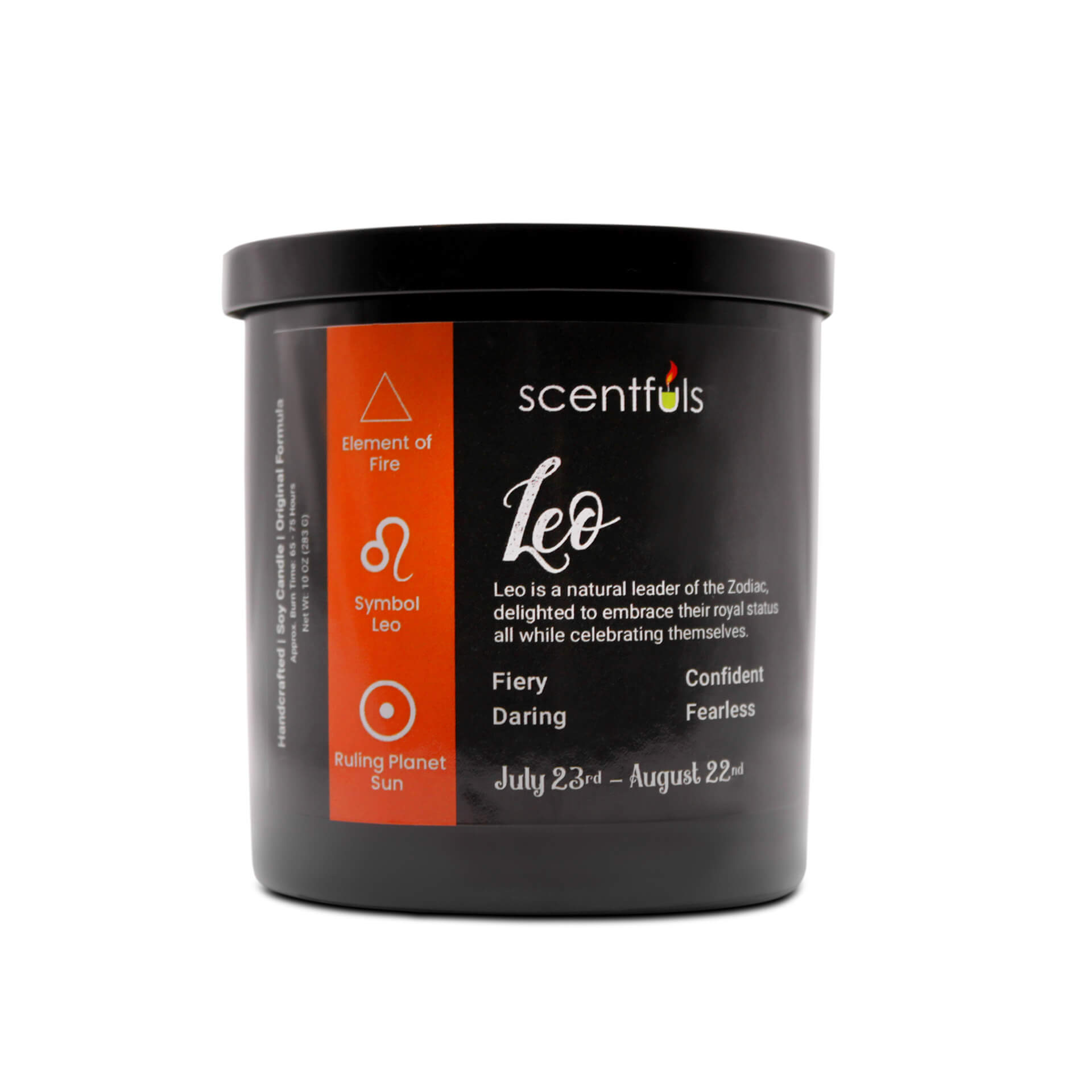 Leo Zodiac Constellation Candle