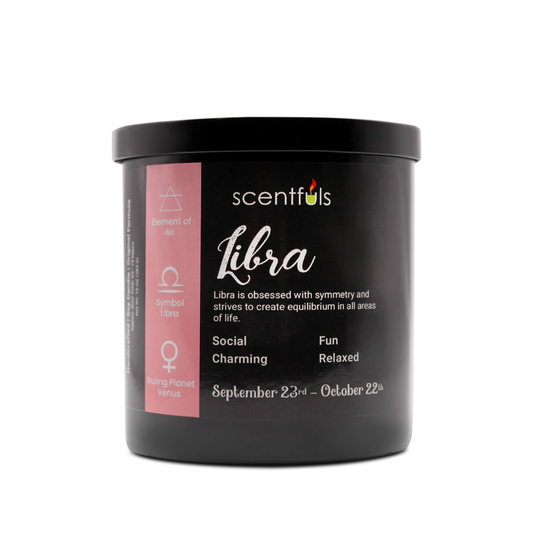 Libra Zodiac Constellation Candle