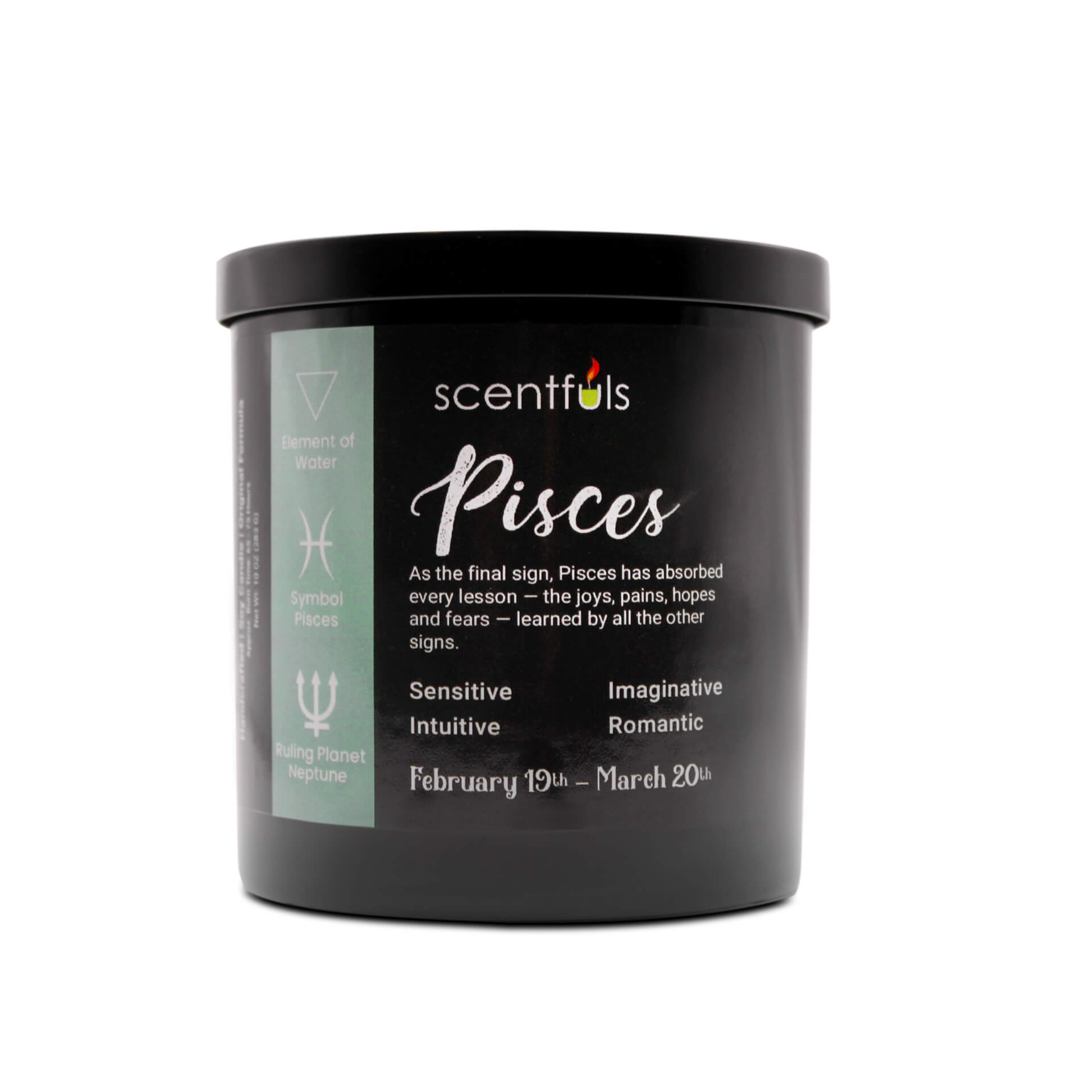 Pisces Zodiac Constellation Candle