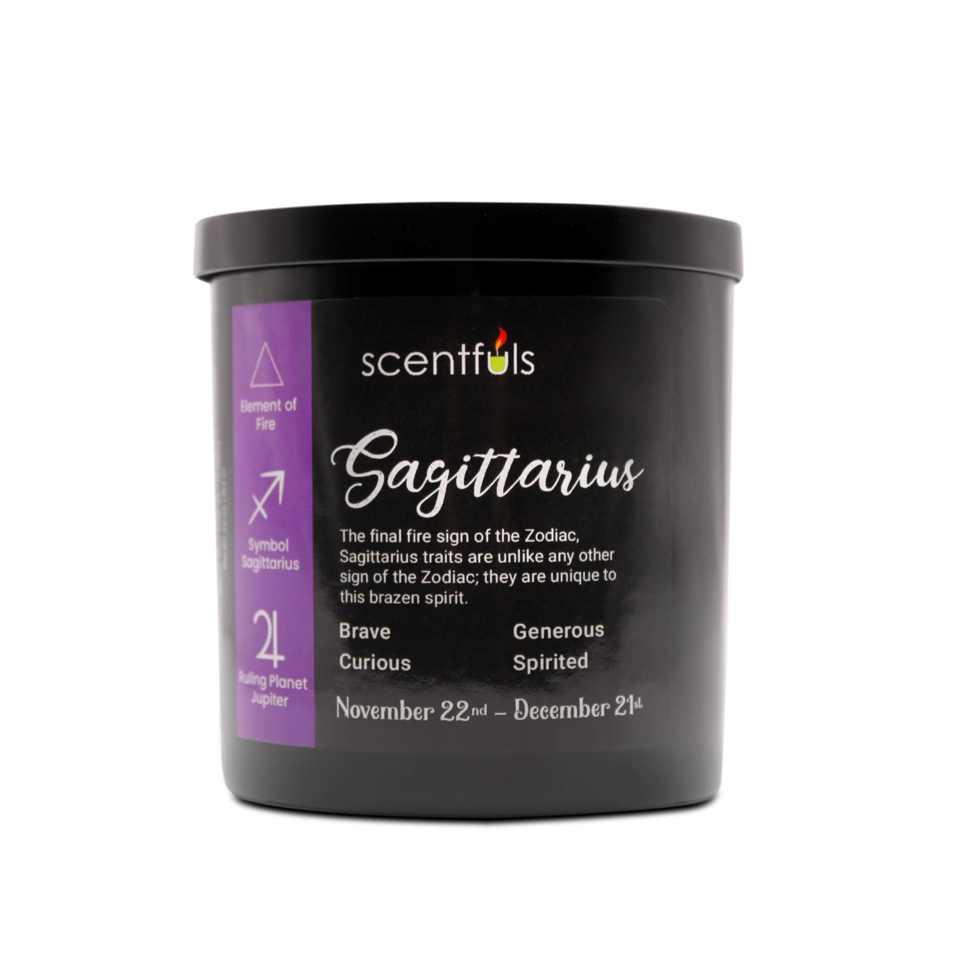 Sagittarius Zodiac Constellation Candle